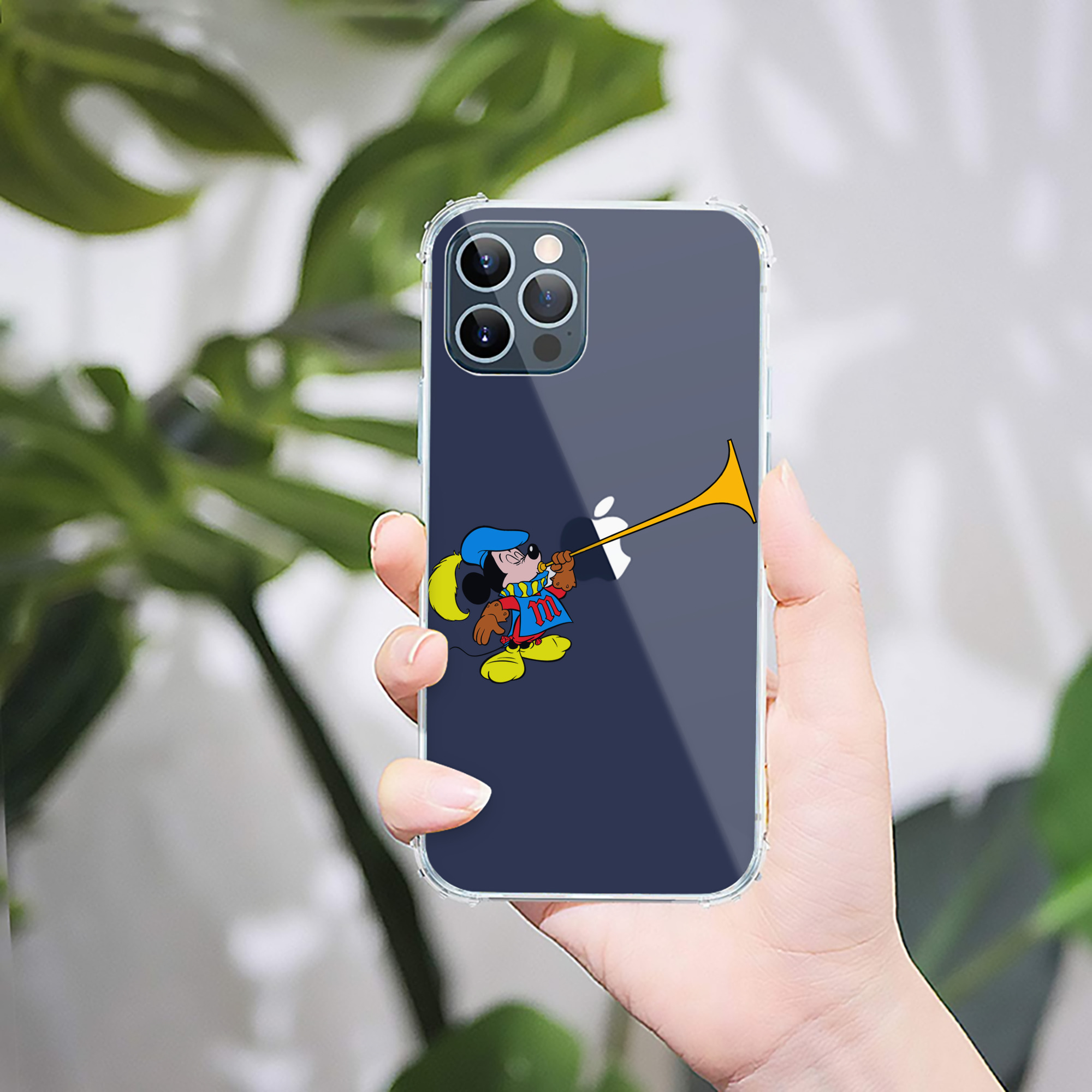 （画像用） ミッキーマウス Mickey Mouse 【iPhone 12シリーズ対応】透明スマホケース（クリアソフトケース）